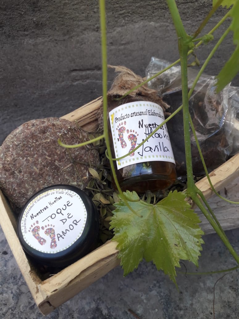 alcohol de jarilla productos artesanales nuestras huellas valle fertil