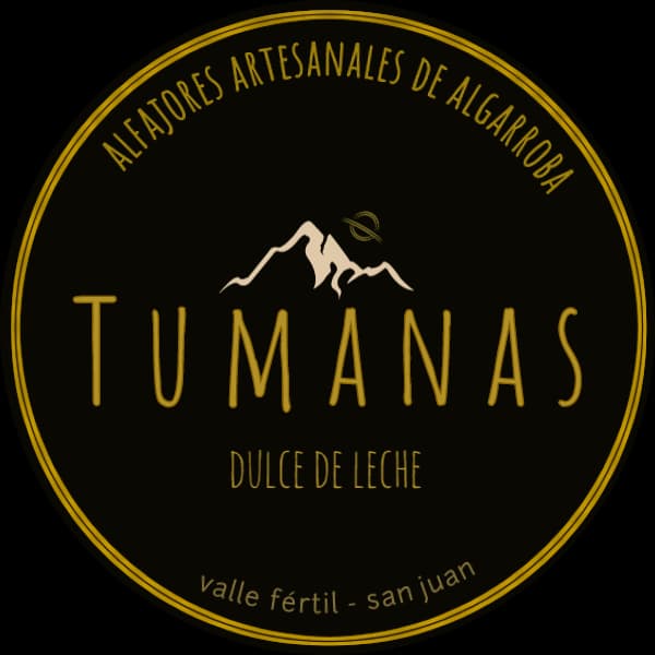 etiqueta alfajor dulce de leche las tumanas