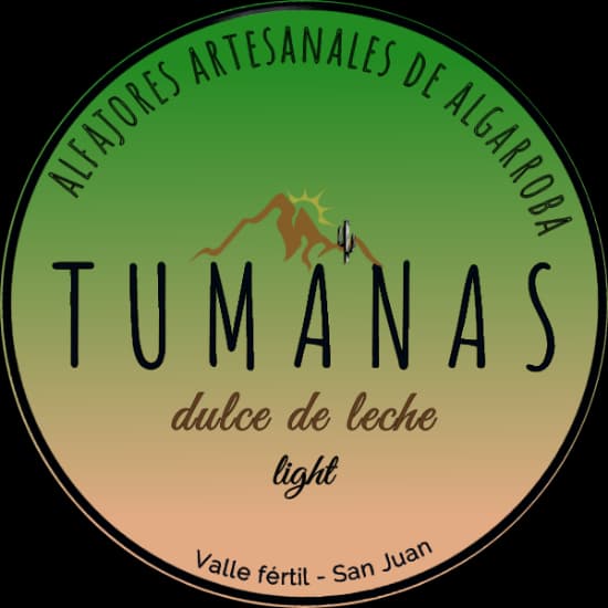 etiqueta alfajor dulce de leche light las tumanas