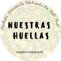logo nuestras huellas circulo web logo nuestras huellas productos artesanales valle fertil circulo web
